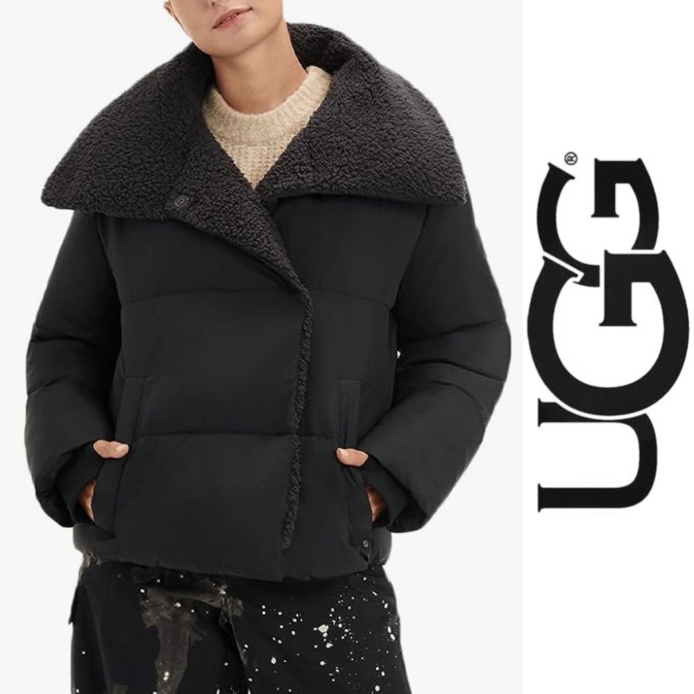 UGG Patricia Faux Shearling Lined Puffer rain snow resistant Jacket*NWT - Picture 1 of 7